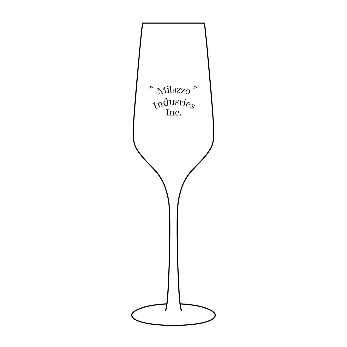 Champagne Glass, 8.25 oz (Engraving)