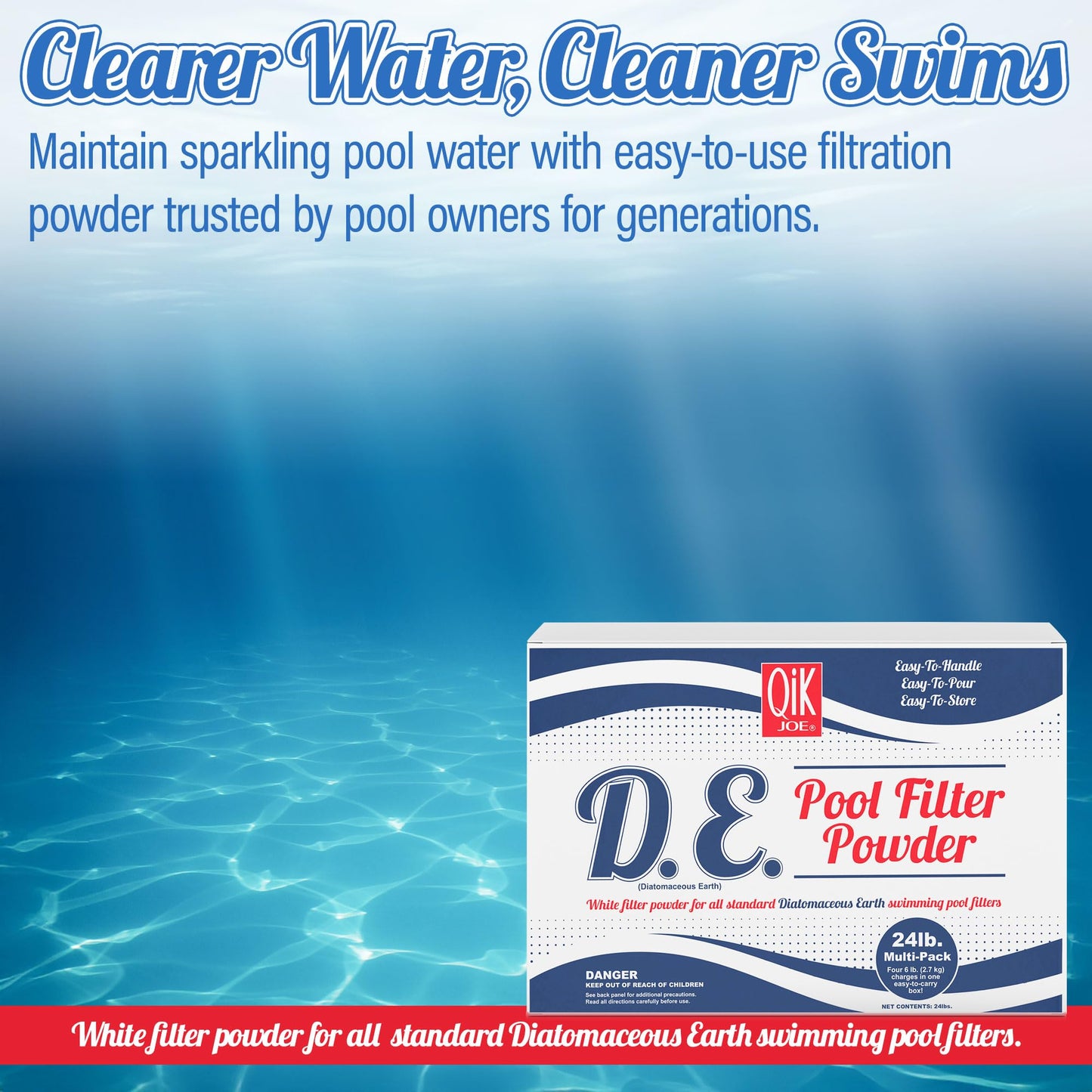 Qik Joe DE Powder for Swimming Pool Filter