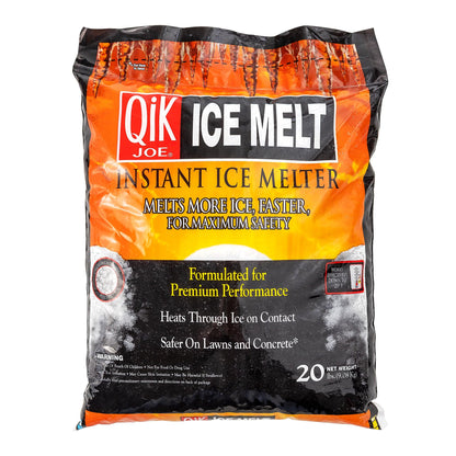 Calcium Chloride Ice Melt - Instant Snow and Ice Melt for Sidewalks, Driveways, Steps, and Parking Lots - Deicer for Concrete, Asphalt, and Other Surfaces - 20 Lb Bag