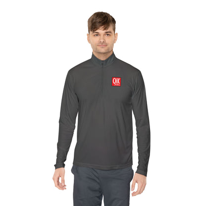 Quarter-Zip Pullover with QIK Logo & "Milazzo Industries Inc." Back Print