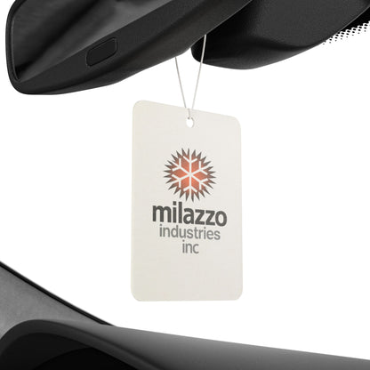 Milazzo Industries Inc. Logo Car Air Freshener – Retro Snowflake Scented Tag