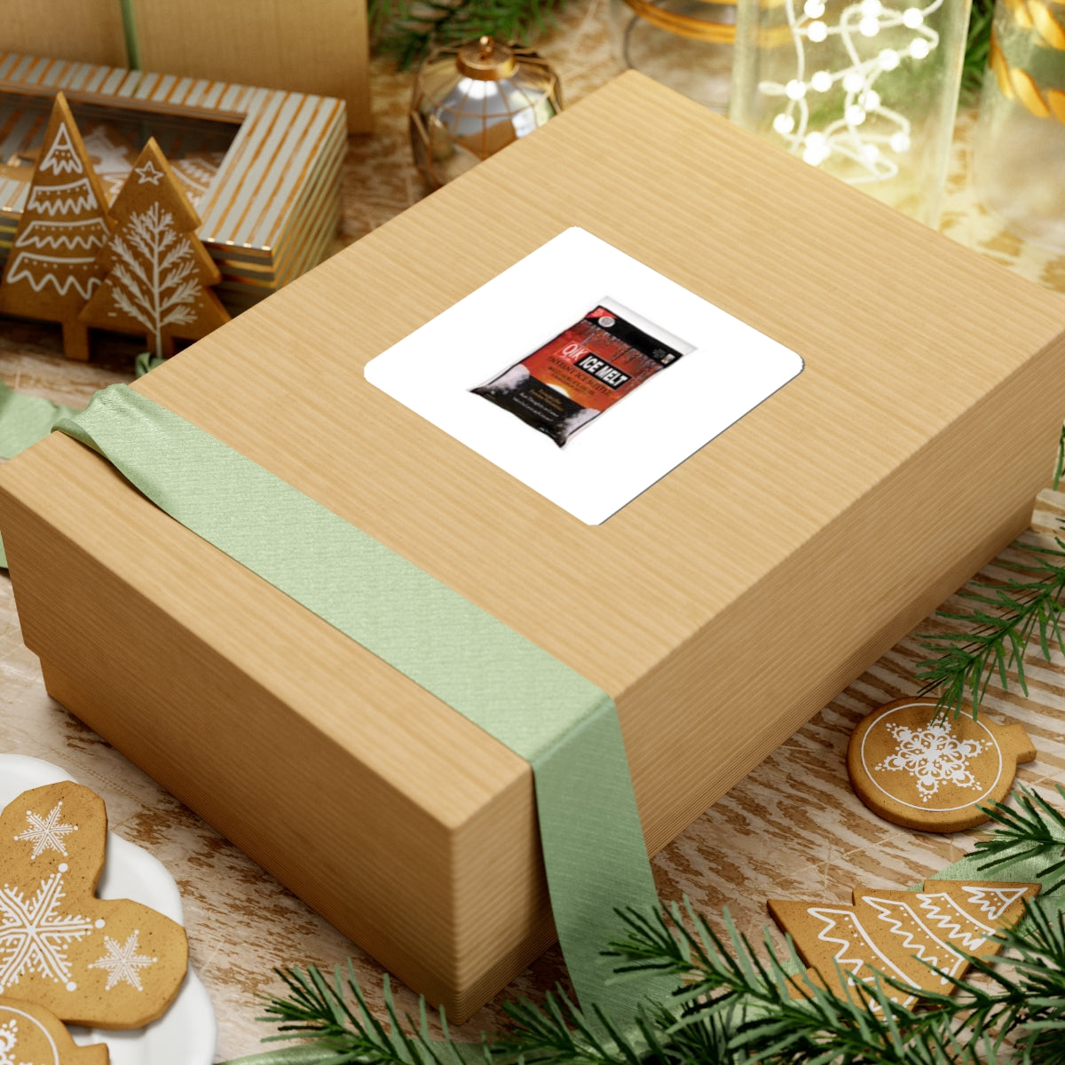 Kiss-Cut Sticker — Qik Ice Melt Bag Design