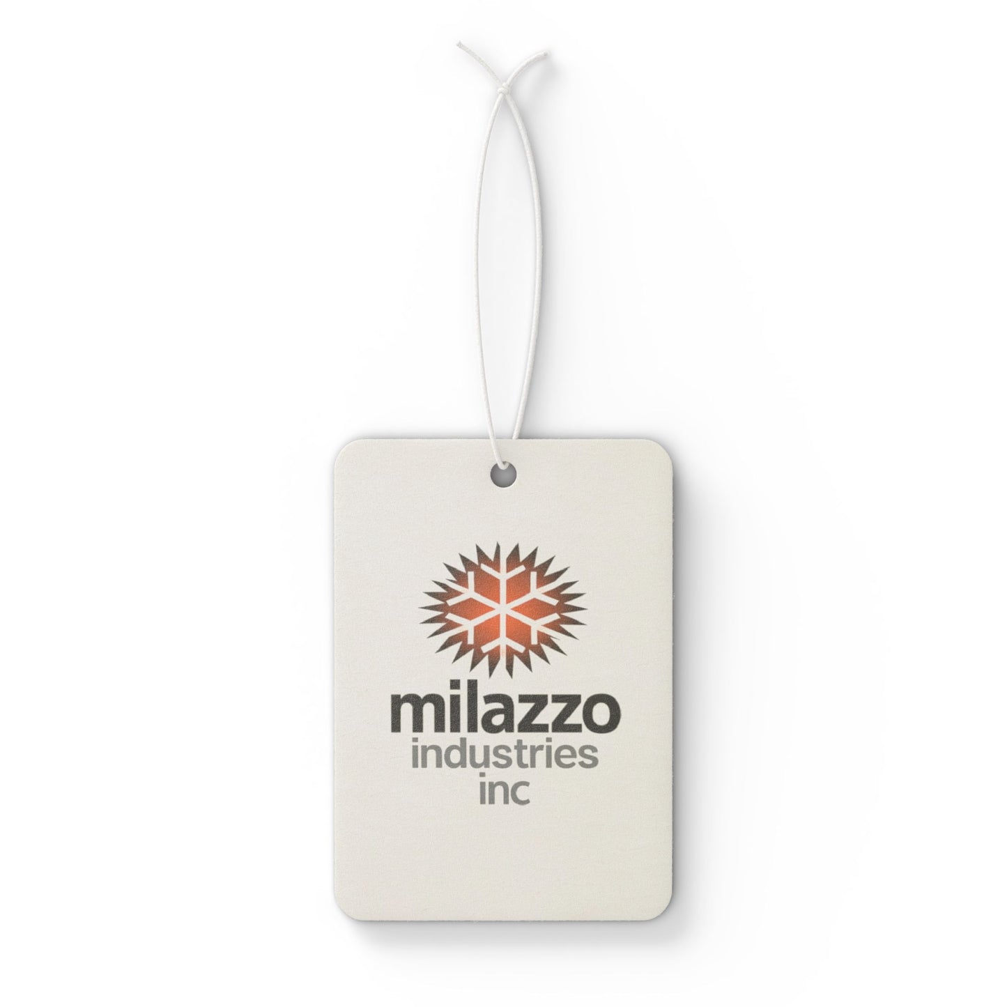Milazzo Industries Inc. Logo Car Air Freshener – Retro Snowflake Scented Tag