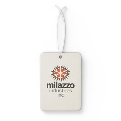 Milazzo Industries Inc. Logo Car Air Freshener – Retro Snowflake Scented Tag