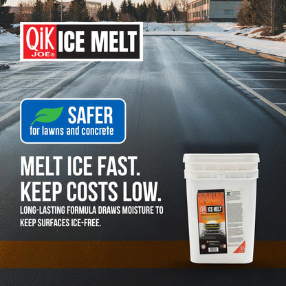 Qik Joe Instant Snow and Ice Melt for Sidewalks, Driveways, Steps, and Parking Lots, Deicer for Concrete, Asphalt, and Other Surfaces, Effective to -25 Degrees