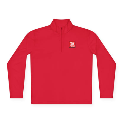 Quarter-Zip Pullover with QIK Logo & "Milazzo Industries Inc." Back Print