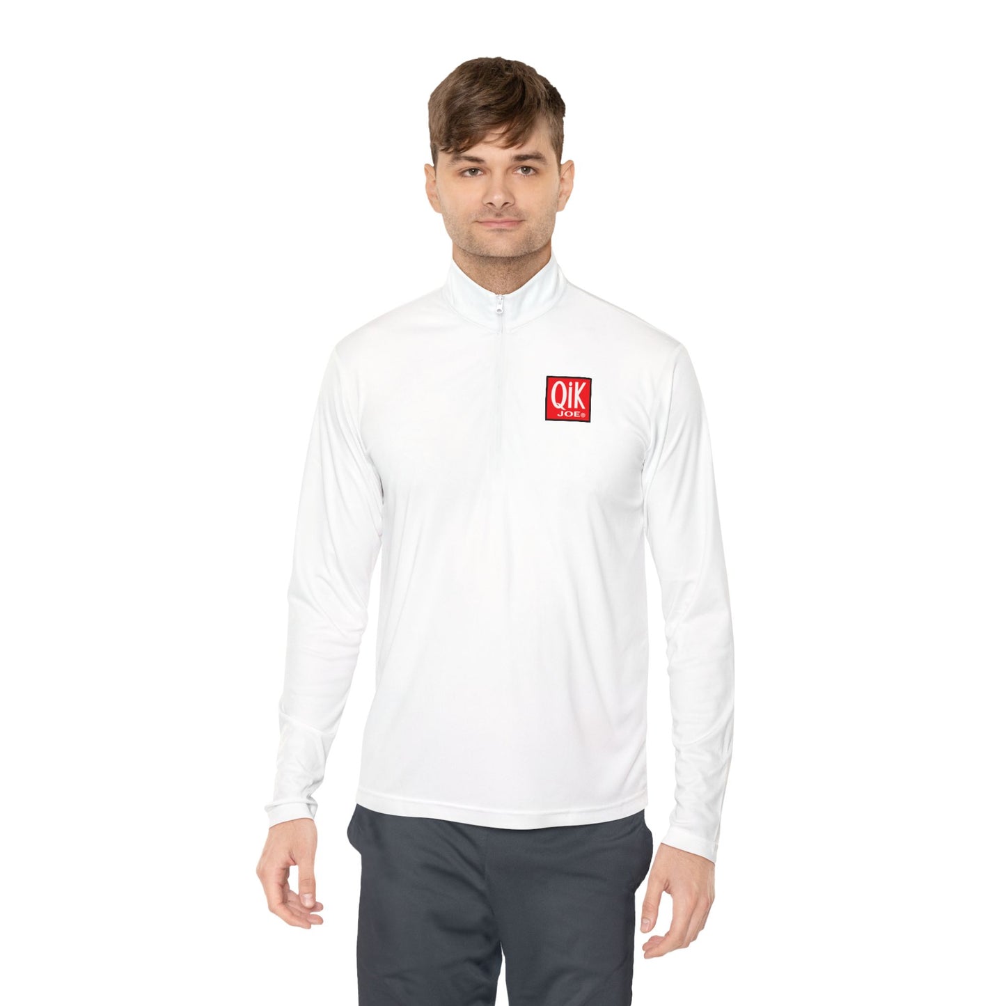 Quarter-Zip Pullover with QIK Logo & "Milazzo Industries Inc." Back Print