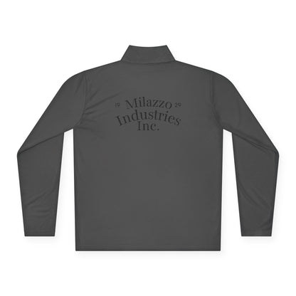 Quarter-Zip Pullover with QIK Logo & "Milazzo Industries Inc." Back Print