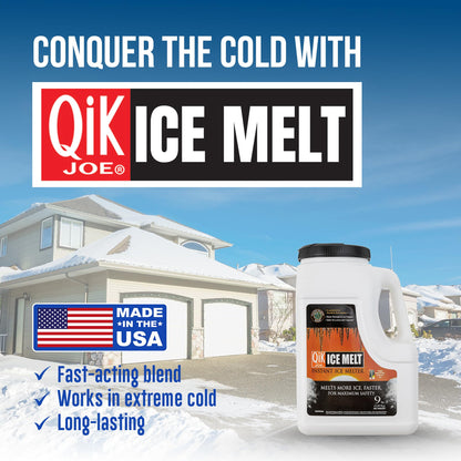 Qik Joe Instant Snow and Ice Melt for Sidewalks, Driveways, Steps, and Parking Lots, Deicer for Concrete, Asphalt, and Other Surfaces, Effective to -25 Degrees