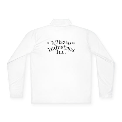 Quarter-Zip Pullover with QIK Logo & "Milazzo Industries Inc." Back Print