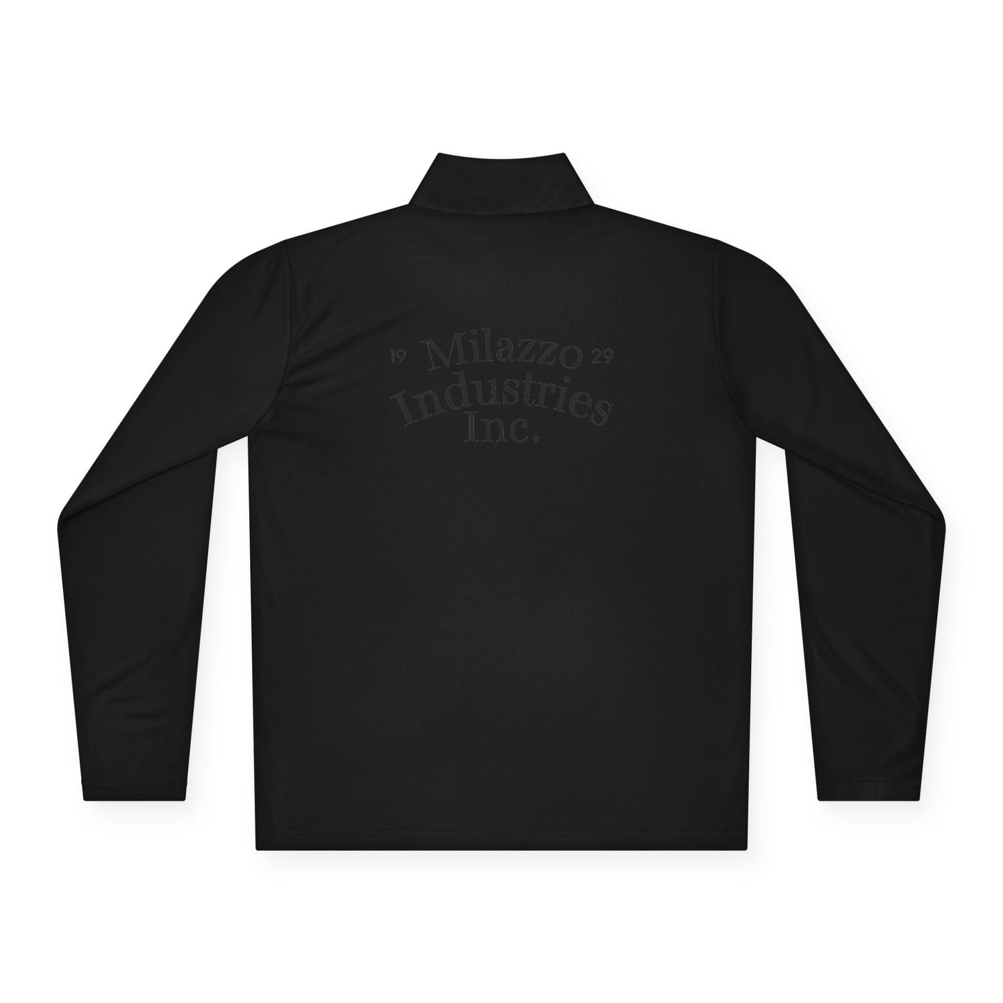 Quarter-Zip Pullover with QIK Logo & "Milazzo Industries Inc." Back Print