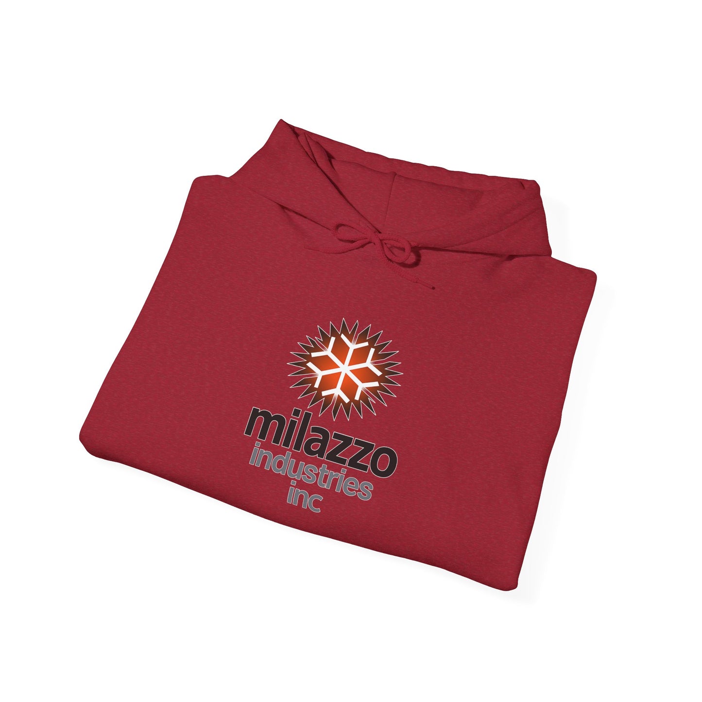 Milazzo Industries Inc logo Hoodie | White logo sweatshirt