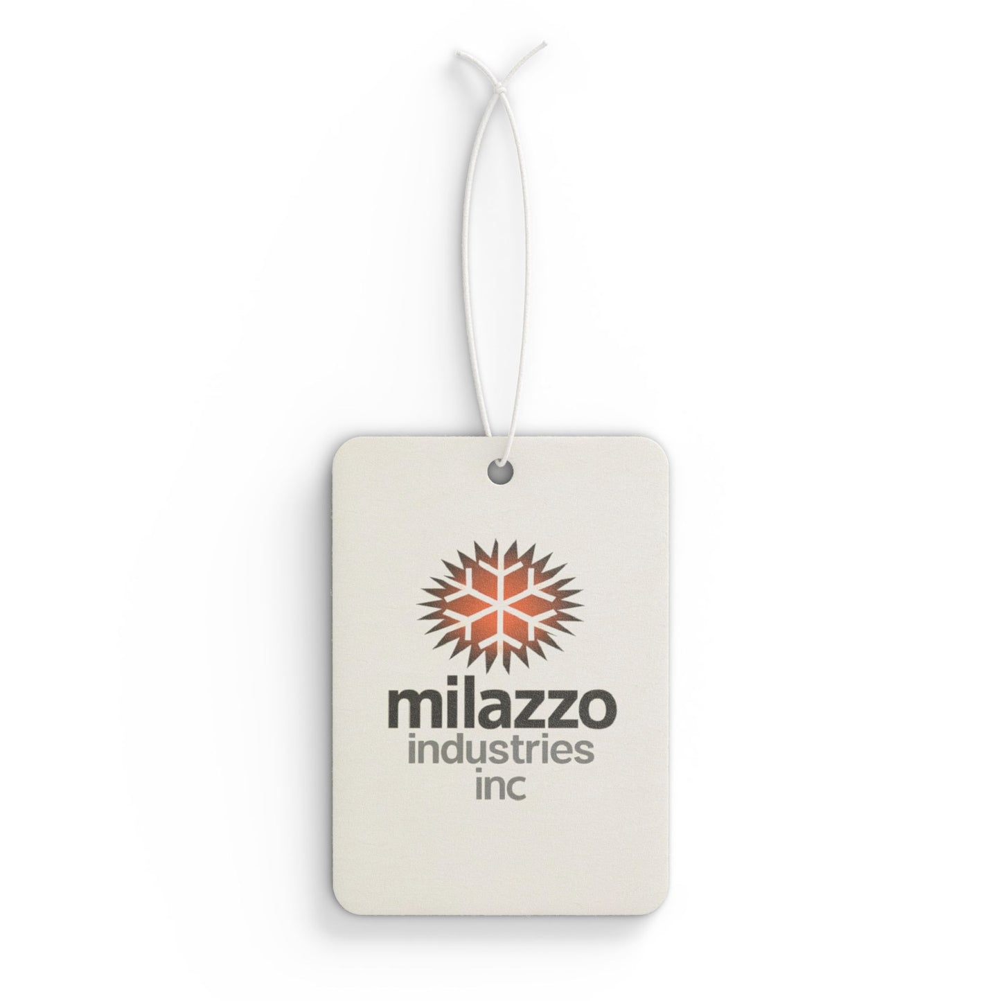 Milazzo Industries Inc. Logo Car Air Freshener – Retro Snowflake Scented Tag