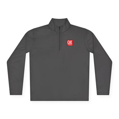 Quarter-Zip Pullover with QIK Logo & "Milazzo Industries Inc." Back Print