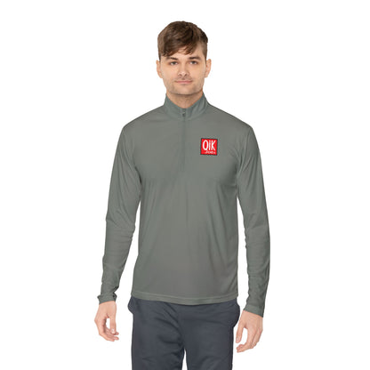 Quarter-Zip Pullover with QIK Logo & "Milazzo Industries Inc." Back Print