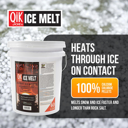 Qik Joe Instant Snow and Ice Melt for Sidewalks, Driveways, Steps, and Parking Lots, Deicer for Concrete, Asphalt, and Other Surfaces, Effective to -25 Degrees