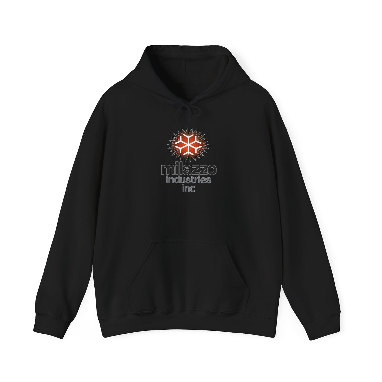 Milazzo Industries Inc logo Hoodie | White logo sweatshirt