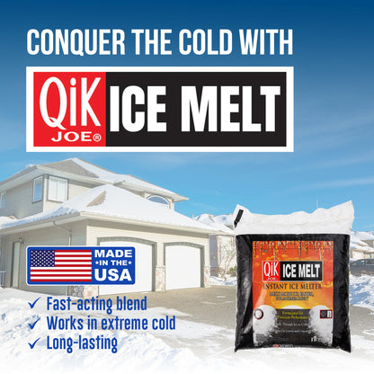 Qik Joe Instant Snow and Ice Melt for Sidewalks, Driveways, Steps, and Parking Lots, Deicer for Concrete, Asphalt, and Other Surfaces, Effective to -25 Degrees