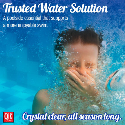 Qik Joe Pool Calcium Hardness Increaser – 87% Calcium Chloride, Fast-Acting Water Hardness Booster, Prevents Corrosion & Scale Buildup (10 lbs)