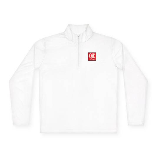 Quarter-Zip Pullover with QIK Logo & "Milazzo Industries Inc." Back Print