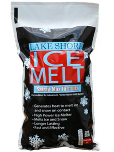 LAKE SHORE Instant Snow and Ice Melt - Ice and Snow Melt for Sidewalks, Driveways, Steps, and Parking Lots - Deicer for Concrete, Asphalt, Wood, and Other Surfaces - 20 Pounds