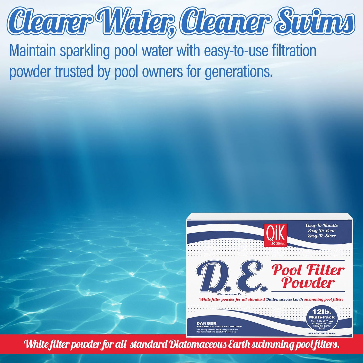 Qik Joe DE Powder for Swimming Pool Filter