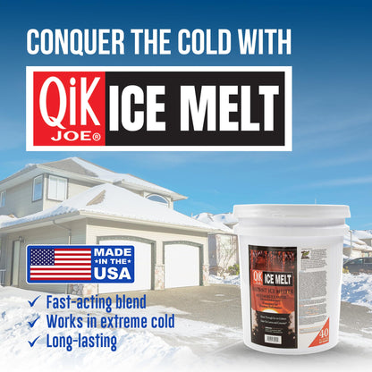 Qik Joe Instant Snow and Ice Melt for Sidewalks, Driveways, Steps, and Parking Lots, Deicer for Concrete, Asphalt, and Other Surfaces, Effective to -25 Degrees