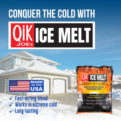 Qik Joe Instant Snow and Ice Melt for Sidewalks, Driveways, Steps, and Parking Lots, Deicer for Concrete, Asphalt, and Other Surfaces, Effective to -25 Degrees
